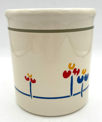 Riva Designs Tulips KW Kitchen Acrylic Container w/ Lid Jar VTG Danish Modern