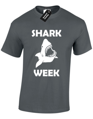 SHARK WEEK HERREN T-SHIRT FISH MARINE DISCOVERY CHANNEL TV TOLLES WEISS S   5XL