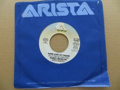 Barry Manilow   Some Kind Of Friend / Heaven - 1982 Arista AS 1046 7'' Single VG+