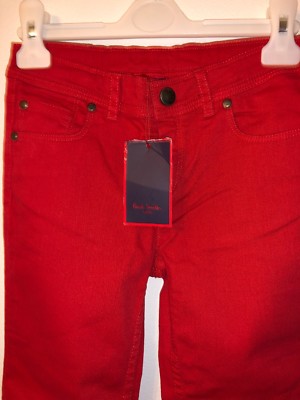 Jean Skinny Garçon Paul Smith Taille 8 Ans - Rouge, Coton, Neuf Avec étiquettes