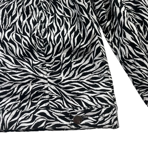 Disney D-Signed Girl’s XL Black White, Zebra Print Button Cotton Jacket #L865JC1 - Picture 14 of 19