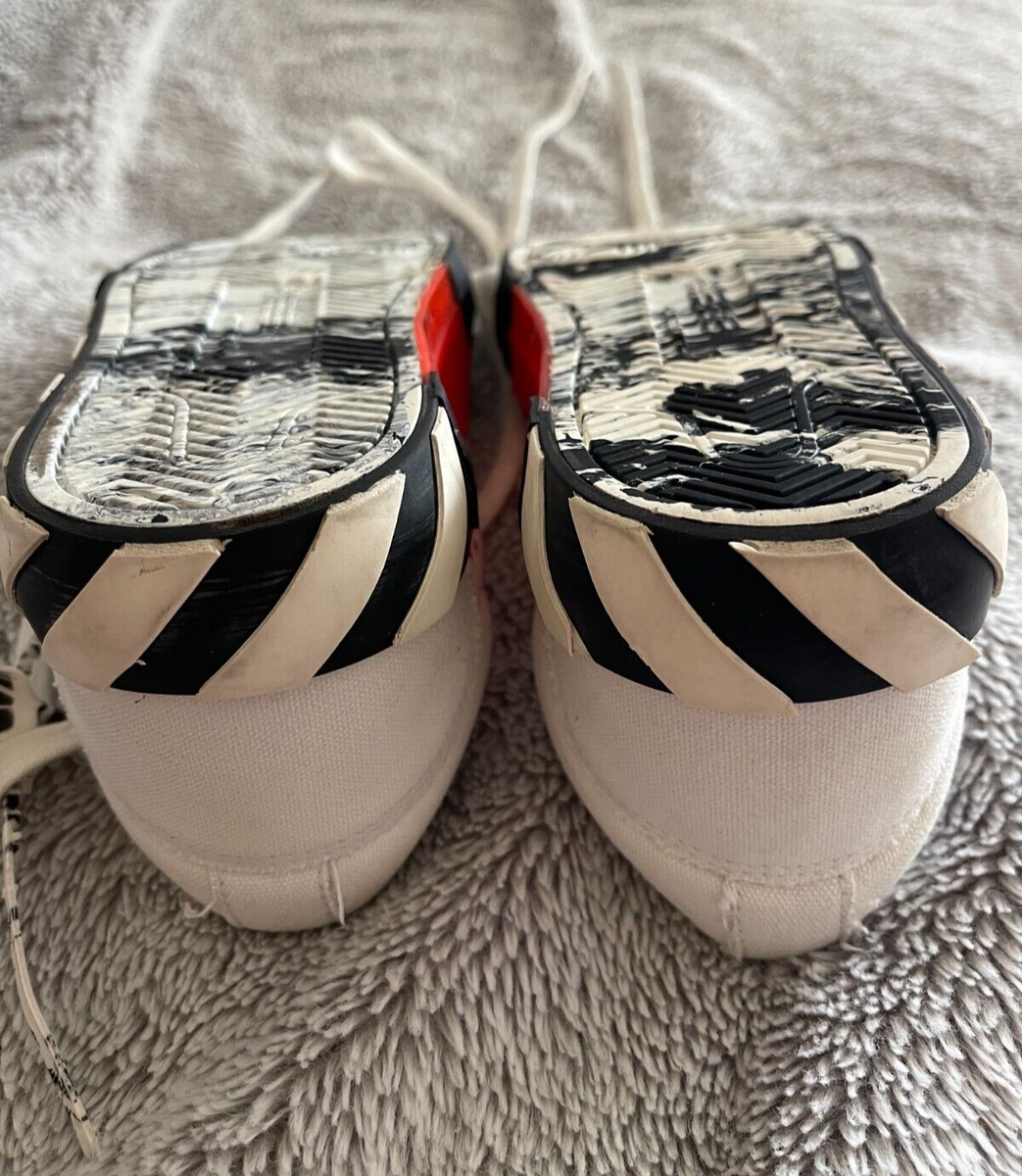 Off-White X Neiman Marcus Low Vulcanized Eco Canvas White