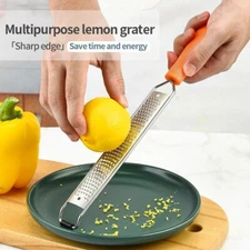 Lemon Zester Citrus Cheese Garlic Grater - Stainless Steel Utility Zester Safe