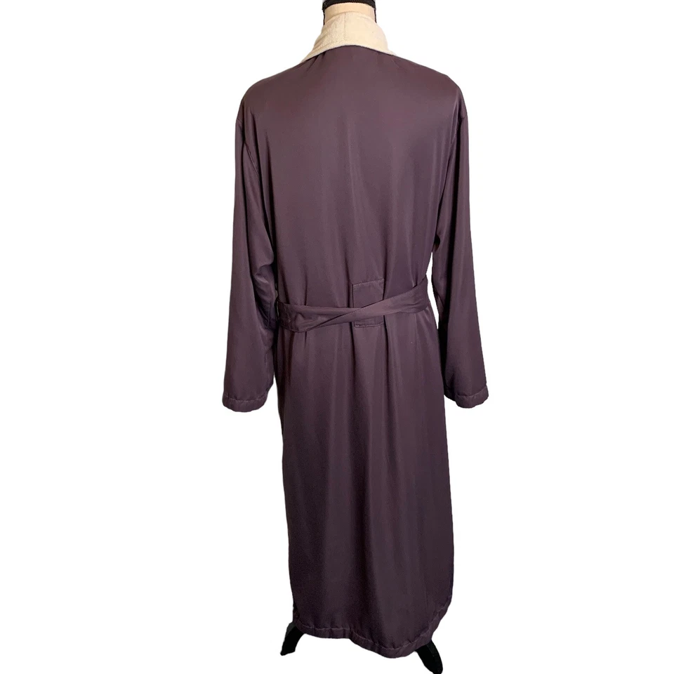 The Robe Works Bata Para Hombres Mediana Bata de Vellón Microfibra Albornoz Larga Bata de Spa Foto 4 de 4