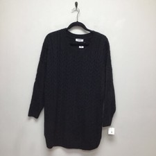 BB Dakota Steve Madden Womens Miss Mood Sweater Dress Black Cable Knit S New