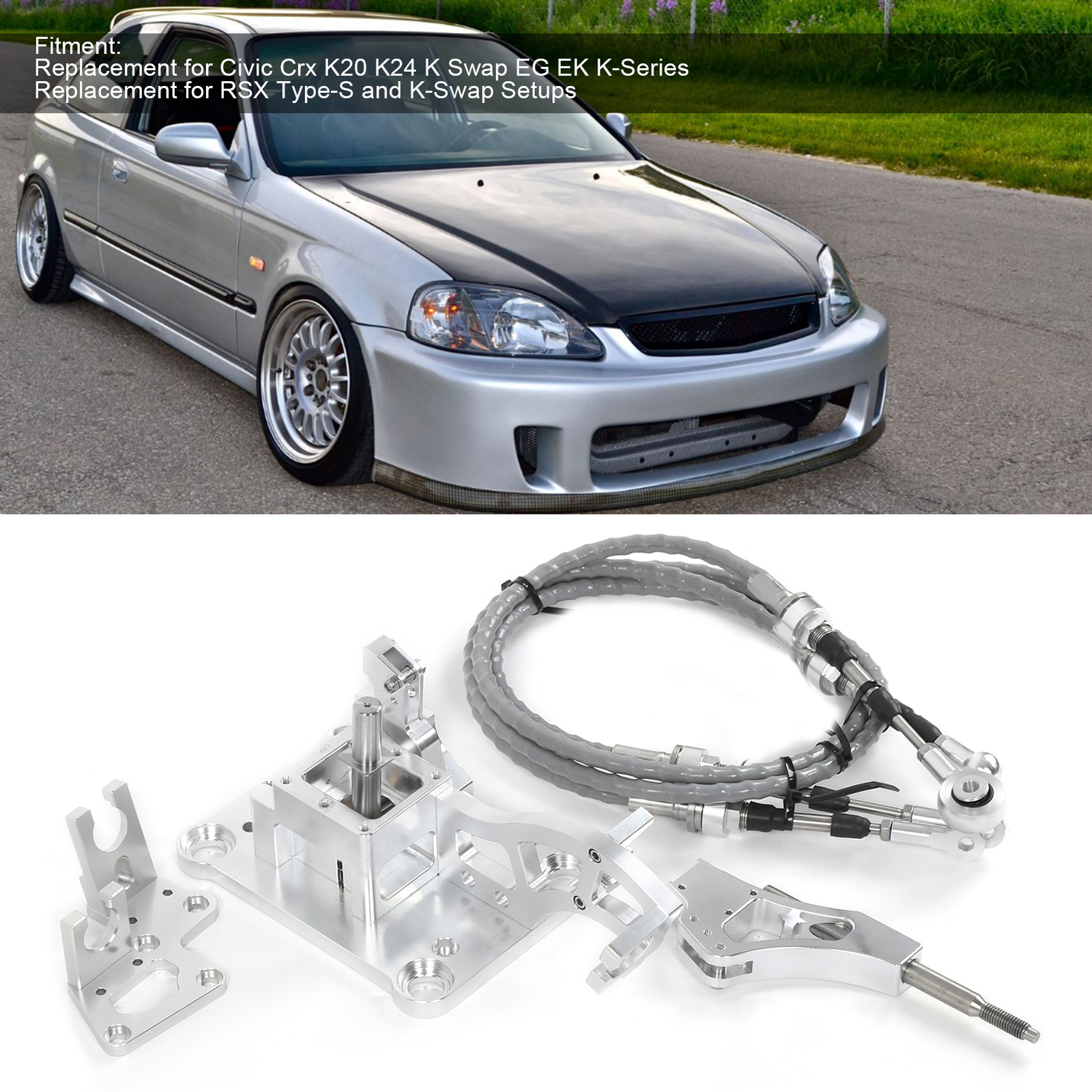 RSX Shifter Cables Assembly For Crx K20 K24 K Swap EG EK KSeries eBay