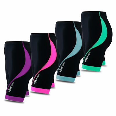 Women Cycling Tights Shorts Padded Ladies Leggings Cool Max Anti