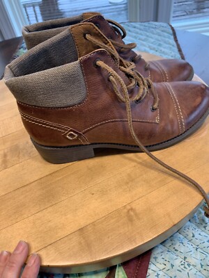 Sperry Women's Juniper Quay Ankle Bootie - Khaki Leather Ankle Boot - View #12