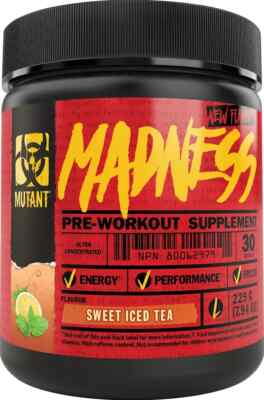 Mutant Madness Blue Raspberry + Iced Sweet Tea 450g / 60 serv 03+07/26 + Samples