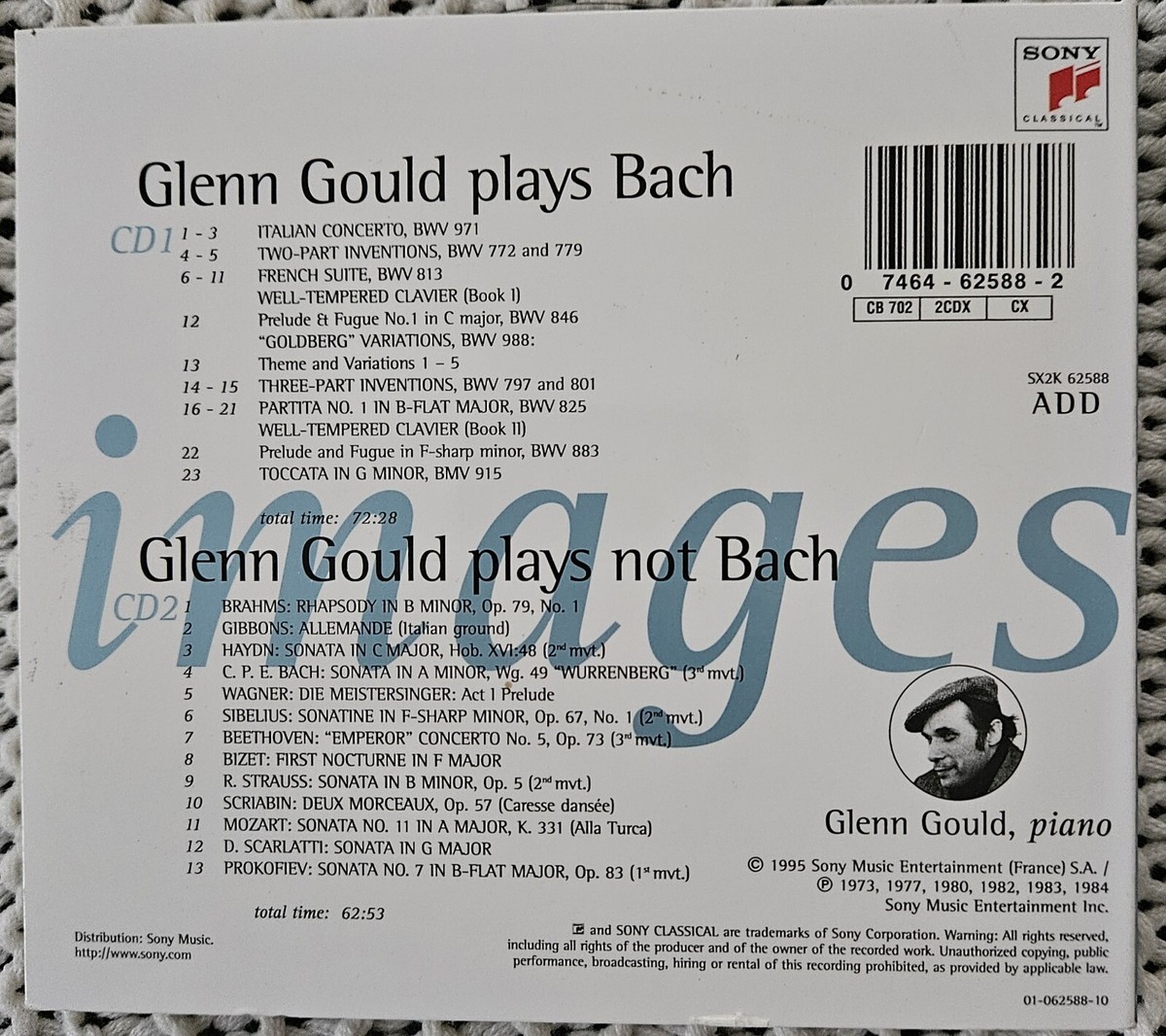 Glenn Gould - Images (1995, Sony Classical SX2K 62588) | eBay