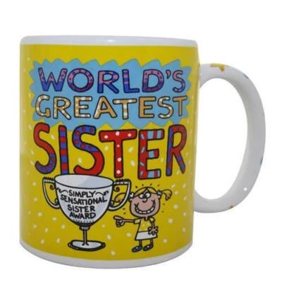 XPRESSIONS World's Greatest Sister Novelty Coffee/Tea Mug