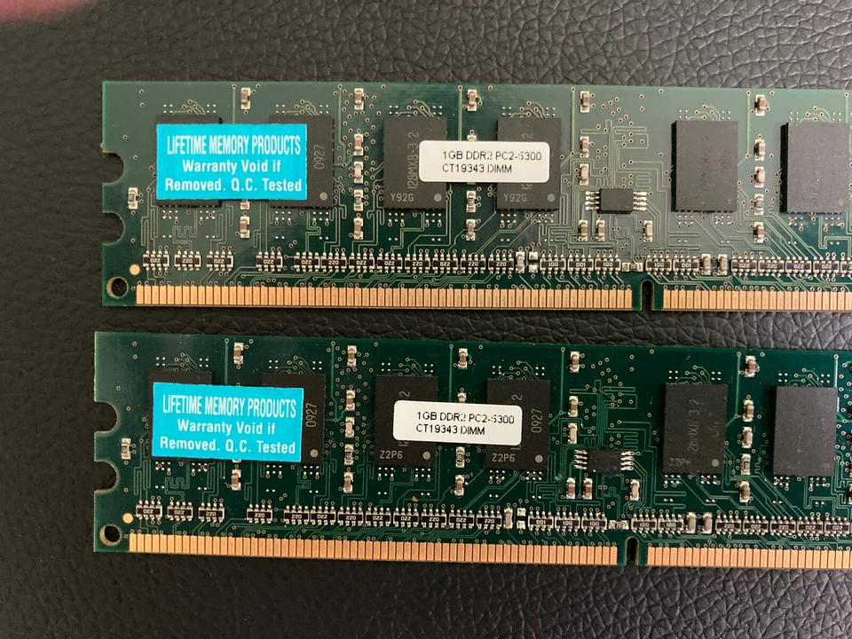 ddr2 2gb desktop 2x1GB - Image 2 of 3