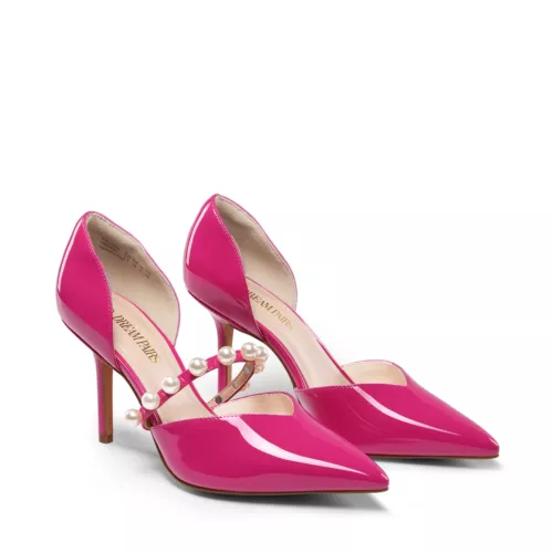 Damen-Slipper D'Orsay Pumps enge Zehenpartie Stilettos hoher Absatz Anzug Pump Schuhe - Bild 17 von 23