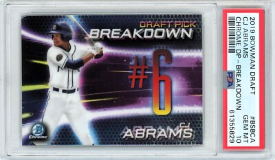 PSA 10 RECE HINDS AUTO 1st 2019 Bowman Chrome Draft Autograph Rookie RC