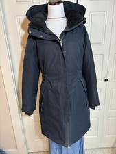 Lole Puffer Coat Sz M, Removable Hood, Feather Fill, Warm