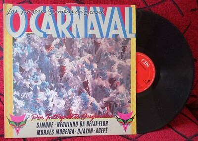 O CARNAVAL (Sambas) 1986 SPAIN LP SIMONE Djavan MORAES MOREIRA Agepe