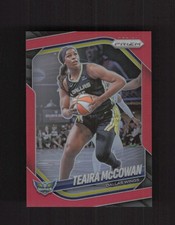 2025 Panini Prizm WNBA #48 Teaira McCowan Red Prizms #/299
