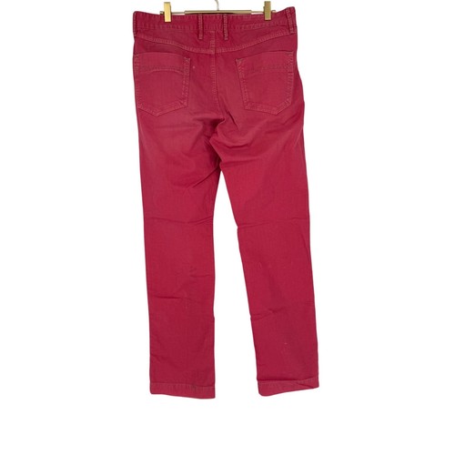 Robert Graham Men's Pants YATES JEANO 3 Classic Raspberry Red STAIN! DAMAGE! 34 - Picture 2 of 10