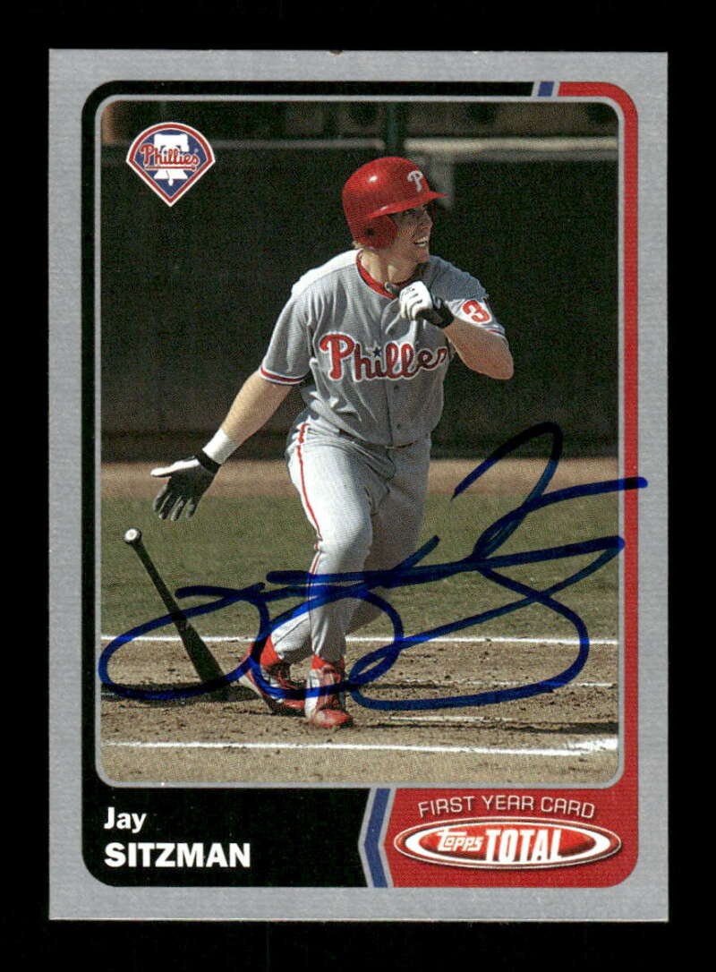 2003 Topps Total silver 947 Jay Sitzman signed auto autograph  tough BXCP60