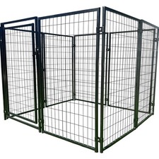 Steel Dog Kennel Playpen 5x5x4 ft Galvanized Steel Indoor Outdoor for Medium ...
