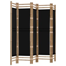 Folding Panel Room Divider Privacy Screen Black/Cream White Multi Sizes vidaXL
