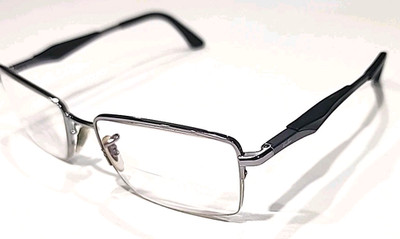 Ray Ban RB6285 2502 Silver Half Rim Eyeglasses Frame 53-18 140 VG