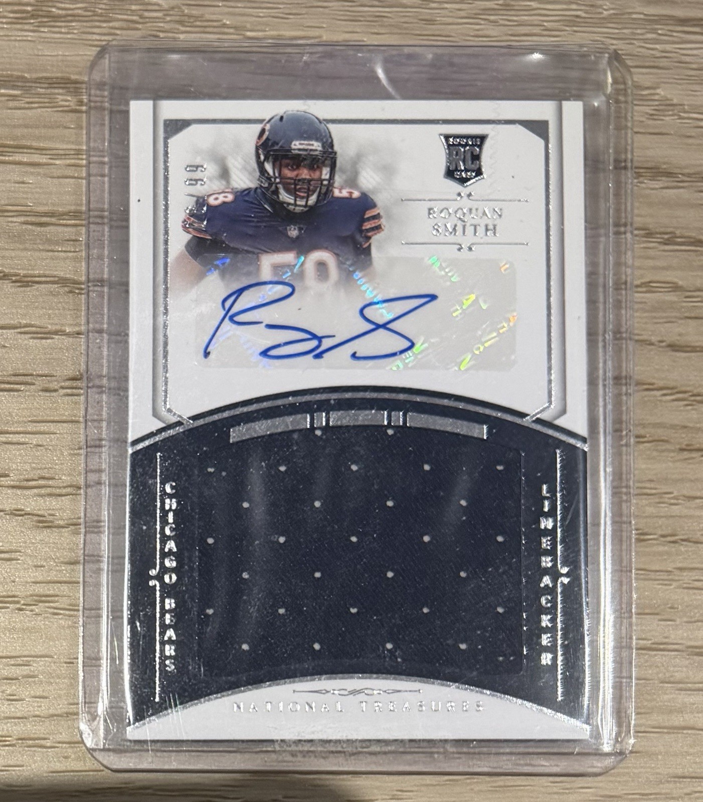 Roquan Smith Panini National Treasures #206 Patch Autograph