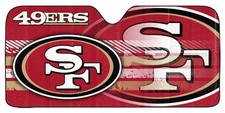 NFL Windshield San Francisco 49ers Auto Sun Shade - 59"x27",Colorful Team Desig