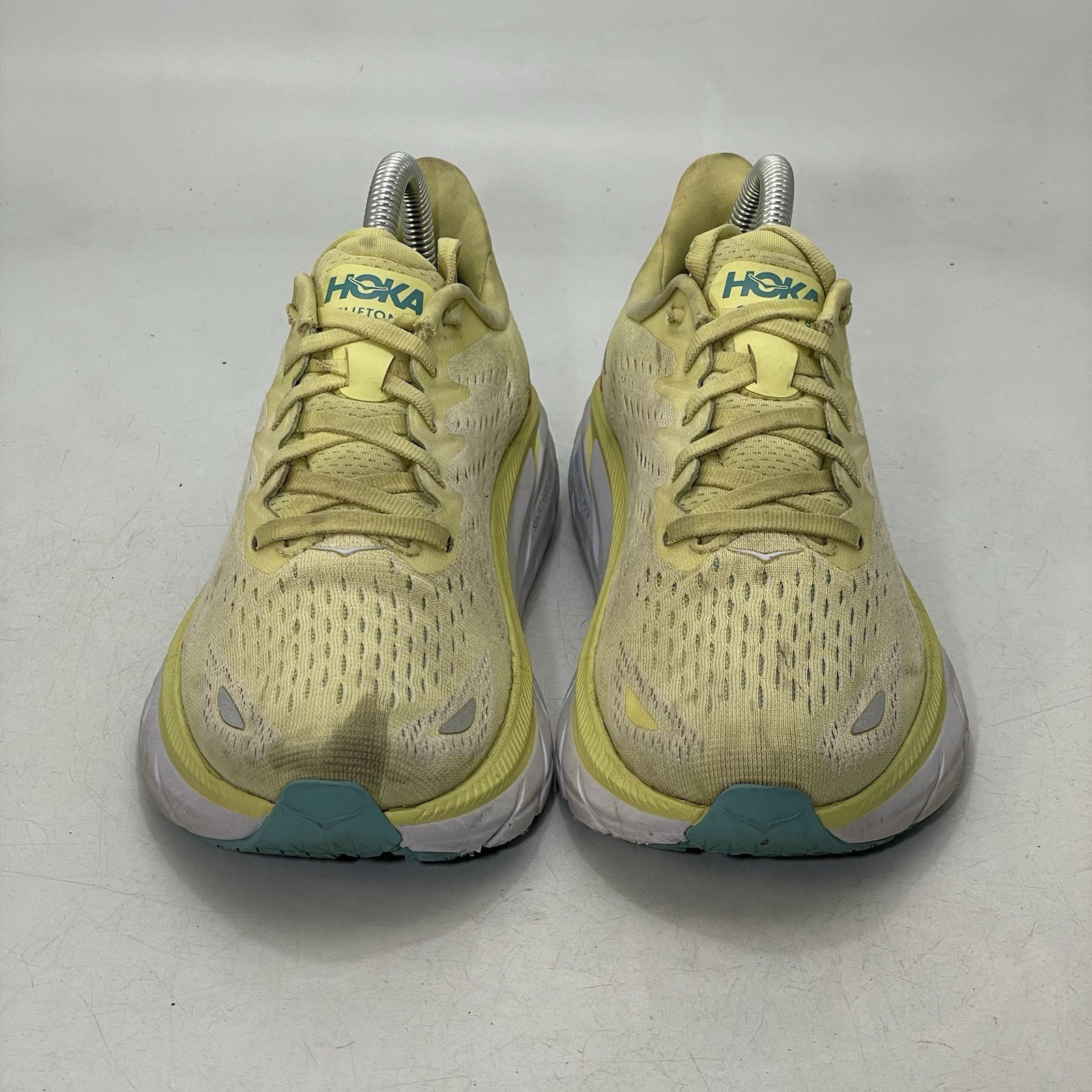 HOKA One Clifton 8 Yellow  Walking Comfort Athletic Shoes Women’s Sz 6.5 B thumbnail 3