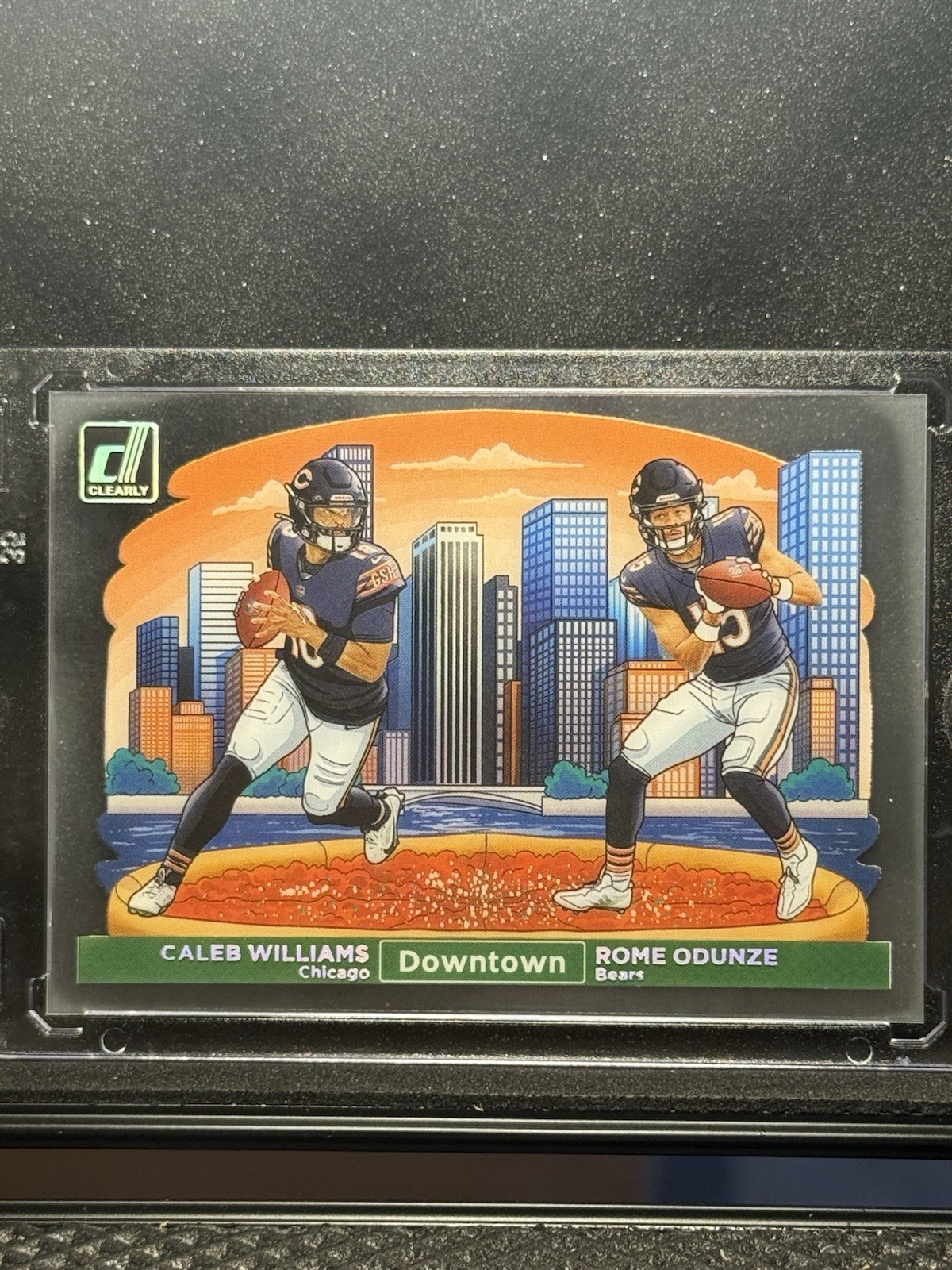 2024 Donruss Clearly  Dual Downtown #10 Caleb Williams Rome Odunze RC Bears 🔥🔥