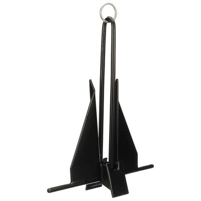 Utility Anchor 8 Pounds PVC Coated Black 24 Feet Boats SEACHOICE 41723