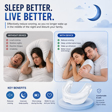 Anti-Snoring Mouth Guard Adjustable Mouthpiece Device for Men Women