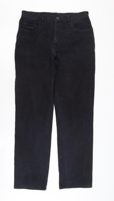 Schwarze Freizeithose Herren UK Größe 32 Hush Puppies