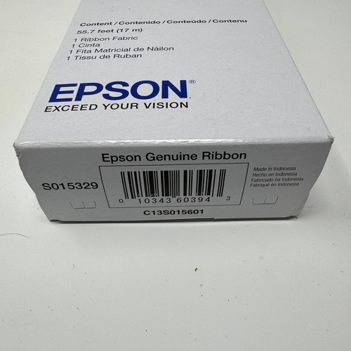 Cartouche ruban Epson FX-890 S015329 tissu encre noire neuve dans sa boîte authentique - Photo 2/6