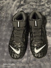 Size 13-Men  s Nike Force Savage Pro 2 Mid Black White AH4000-002 Football Cleats