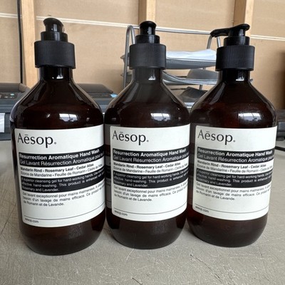 Lot of 3 -  AESOP Resurrection Aromatique Hand Wash - 16.9 FL oz / 500 ml Each