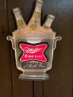 Vintage Miller High Life light up advertising  ice bucket bar  beer sign