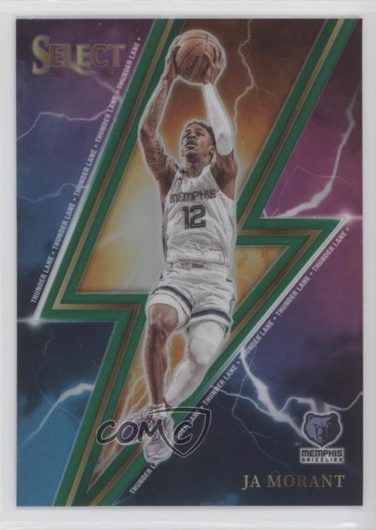 2023-24 Panini Select Thunder Lane Green Prizm Ja Morant #7 11es