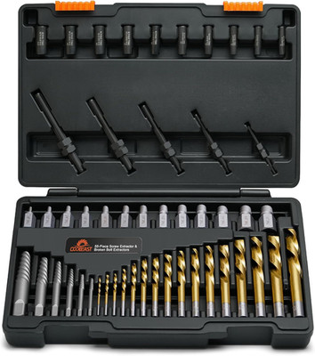 55Pcs Screw Extractor Set for Men'S Gift, Easy Out Screw Extractor Kit with HSS