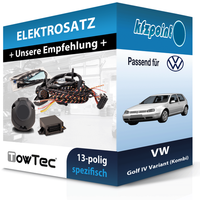 Towtec E-Satz 13Polig Fahrzeugspezifisch Passend für VW Golf IV Variant (Kombi)