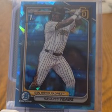 2024 Bowman Chrome Draft Sapphire #BDC-57 Kavares Tears Padres 1st Bowman