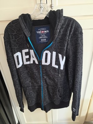 Ecko Unltd. Men's Full Zip Hoodie Sweatshirt Deadly Medium
