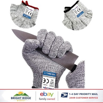 Safety Gloves for Cutting and Food Prep, Level 5 Cut Protection, 2 Pairs