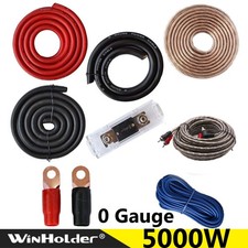 5000W 0 Gauge Car Amplifier Installation Wiring Kit Amp 0Ga RCA Cable Sub USA