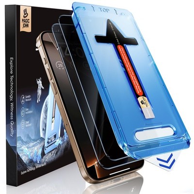 MAGIC JOHN 2 Pack for iPhone 16 Pro [6.3 inch] 16Pro-6.3 inch, Privacy 