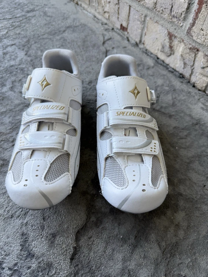 Zapatillas Bicicleta Antorcha Especializadas Talla 39.5 Mujer Diseño Geométrico Blanco Gris Foto 4 de 4