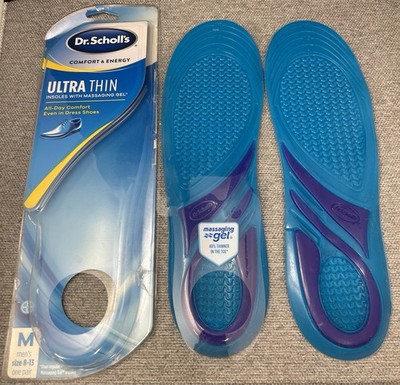 Dr. Scholl's Massaging Gel Ultra Thin All-Day Insoles Men's Size 8-13 Open Box