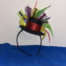 Green Top Hat Headband - St Patricks Day Irish Green Mini Hat Dress Up Hair C...