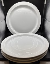Set Of 4 Dansk Bistro Bisserup White 10.5 Dinner Plates Preowned Excellent