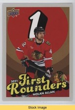 2025 Chicago Blackhawks Centennial First Rounders Nolan Allan #FR-12 READ 04yf